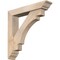 Ekena Millwork Merced Traditional Smooth Bracket w/ Offset Brace, Douglas Fir, 5 1/2"W x 28"D x 28"H BKT0604X28X28MRC01SDF - alternate 1